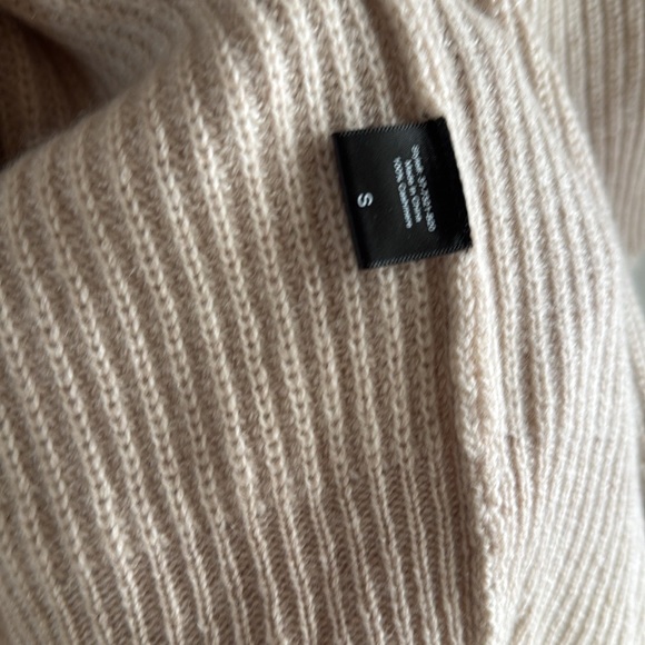 Jenni Kayne Cashmere Cardigan Sweater Size S Oatmeal - NEW with a flaw - Picture 4 of 12